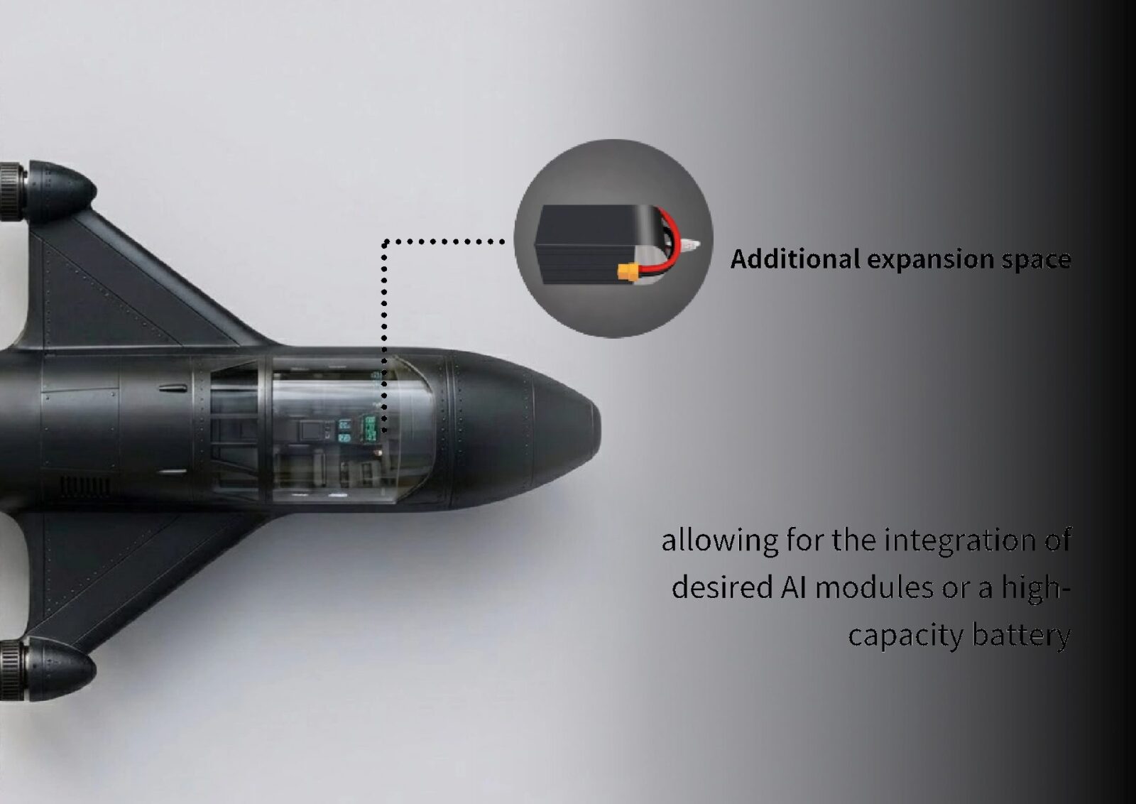 350 km h ultra-high-speed rocket drone FPV interceptor vertical take-off and landing 2