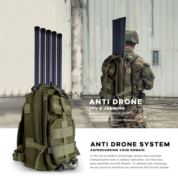 5 Band UAV Defence System for Backpacks Device FPV Drone Jammer Backpacks 2 5 Band UAV Defence System for Backpacks Device FPV Drone Jammer Backpacks 2