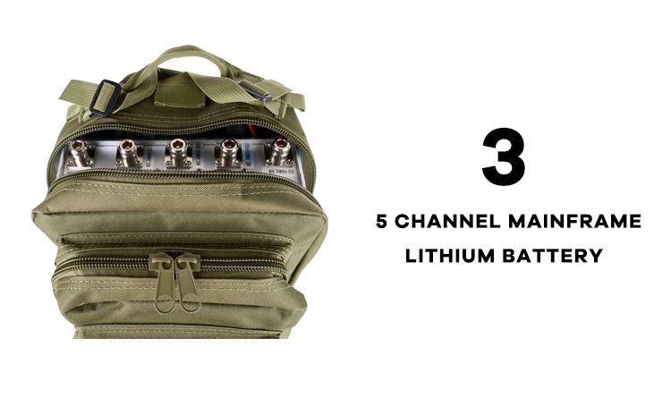 5 Band UAV Defence System for Backpacks Device FPV Drone Jammer Backpacks 6 5 Band UAV Defence System for Backpacks Device FPV Drone Jammer Backpacks 6