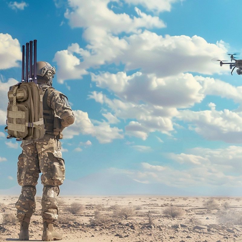 5 Band UAV Defence System for Backpacks Device FPV Drone Jammer Backpacks 5 Band UAV Defence System for Backpacks Device FPV Drone Jammer Backpacks