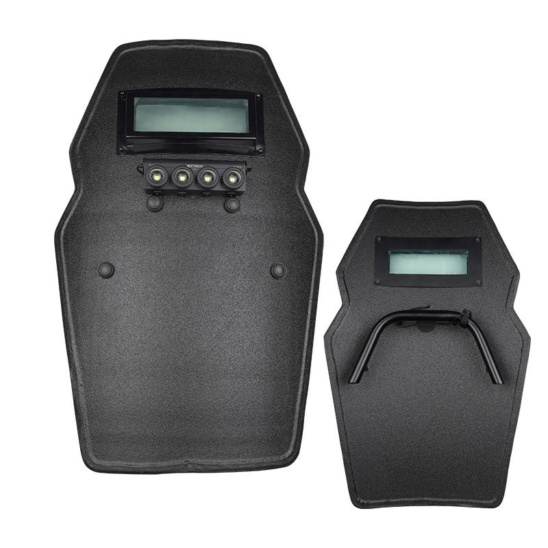Tactical Steel Security Shield Handheld Shield Combat Body Protective Shield